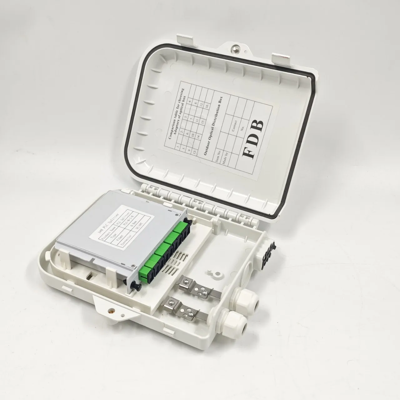 8-Core Fiber Distribution Box 8F Model SC FTTH Wall-Mounted Terminal Factory Direct High Q