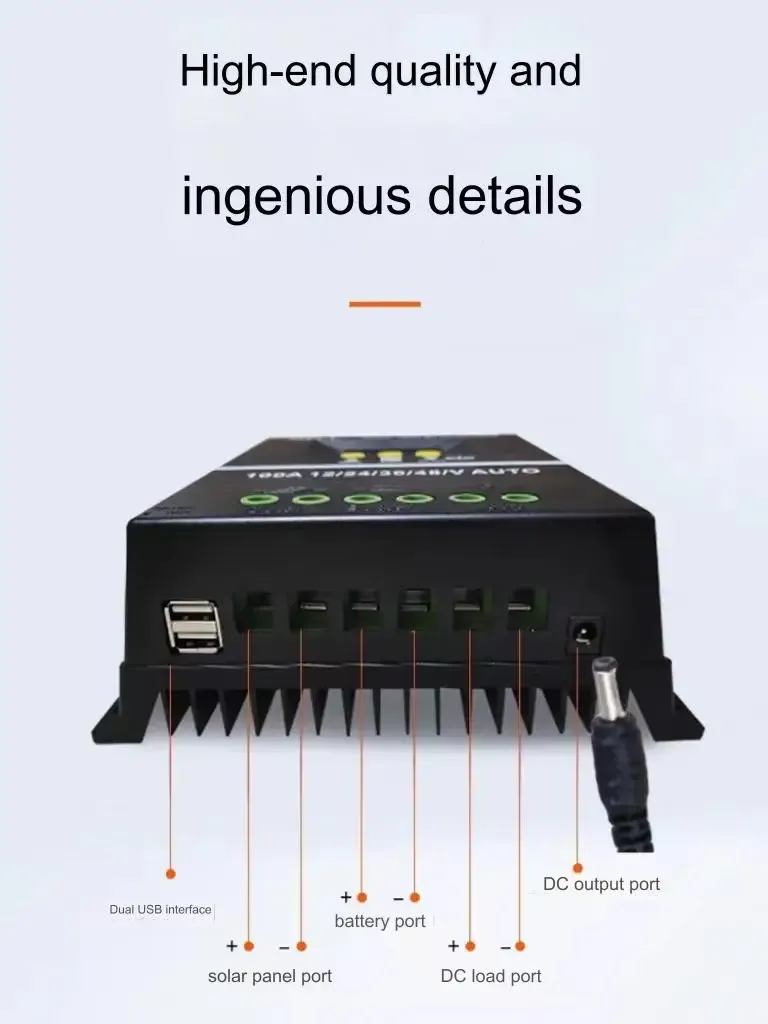 Intelligent MPPT 100A Solar PV Regulator AUTO 4000W 12V/24V/36V/48V Mppt Solar Charge Controller 60A-boxintelecom