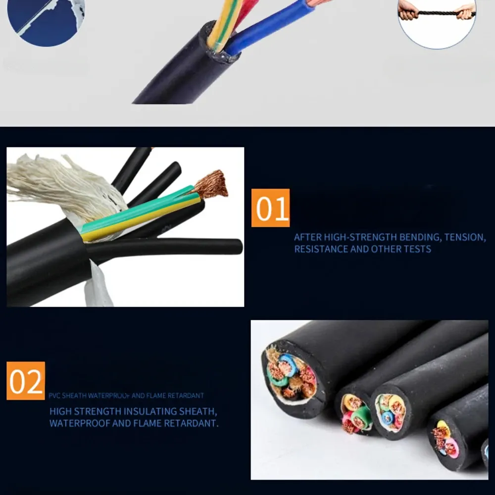 Zr-Yc Rubber Cover Soft Cable Copper Core Real National Standard 12345 Core 1~150 Full Series Rubber Ycw-boxintelecom