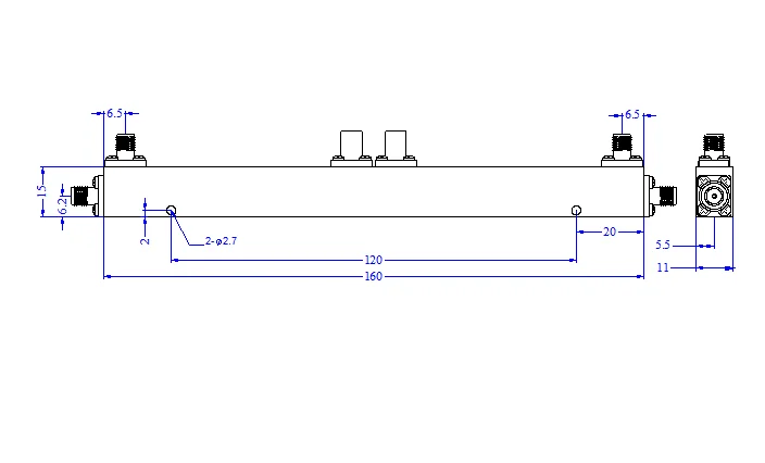 0.5-1GHz RF Dual Directional Coupler SMAF