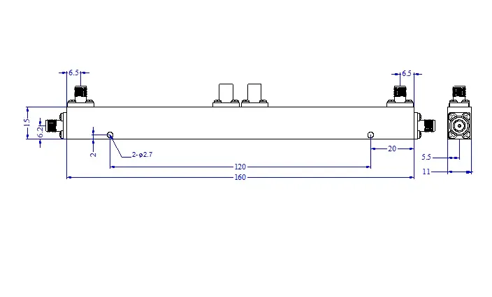 0.5-1GHz RF Dual Directional Coupler SMAF