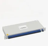 Rack-Mounted Fiber Optic PLC Splitter 1x8/1x16/1x32, Enhanced Thickened Steel Frame SC/UPC