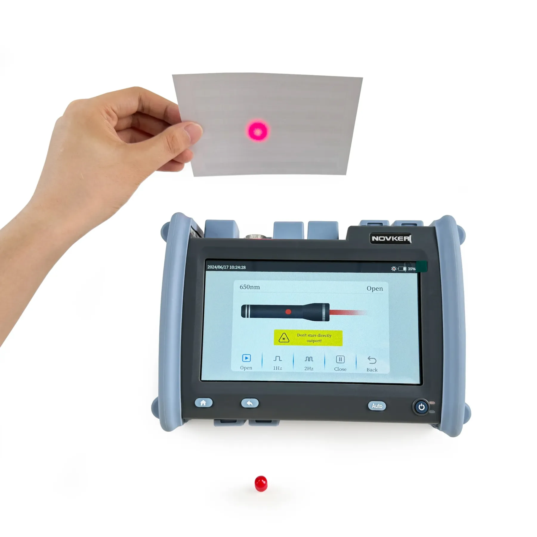 Novker NK6800 Fiber Optic Tester OTDR with Opm VFL 7 Inch Color Screen SingleMode Automati