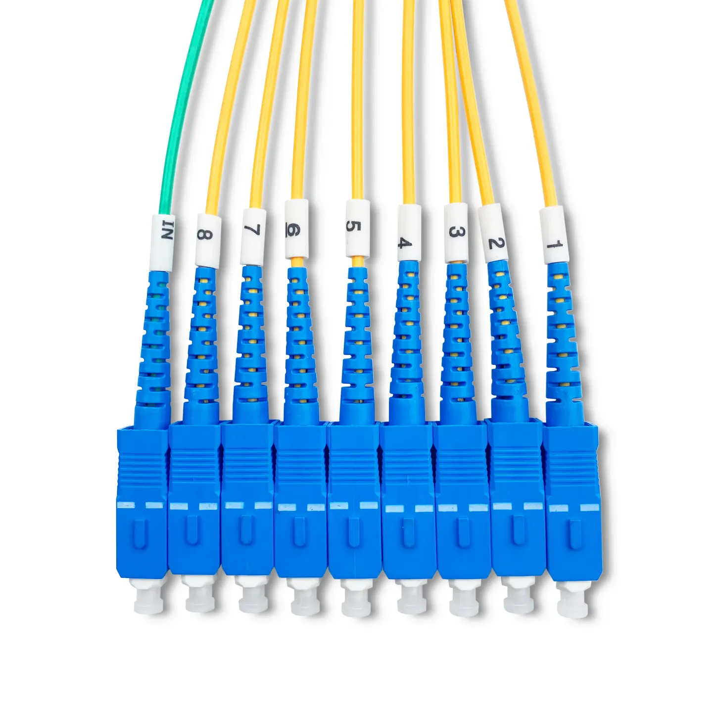 Hot Selling 1x8 ABS PLC Fiber Optic Splitter with SC UPC Connector Ftth Passive Splitter f