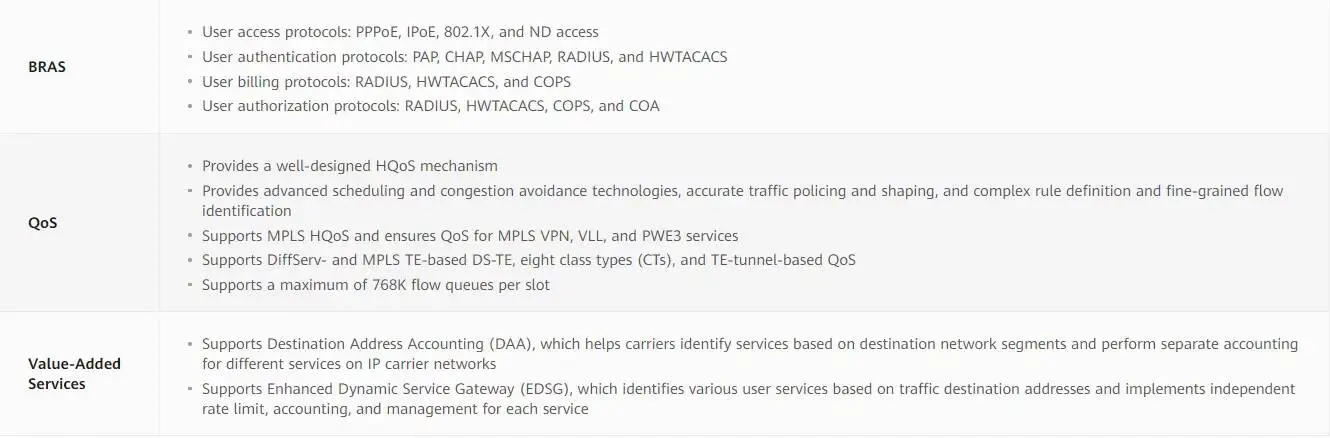 ME60 BRAS Multiple-Service Control Router ME60-X3 ME60-X8 ME60-X8A ME60-X16 ME60-X16A for h w 1