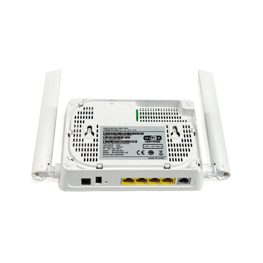 FTTH HN8145X6 WiFi 6 XG-PON ONU 10GEPON ONT 4GE+1TEL+2USB+WIFI XGPON ONT WiFi6 2.4G 5G Dule Band WiFi Modem Router-boxintelecom
