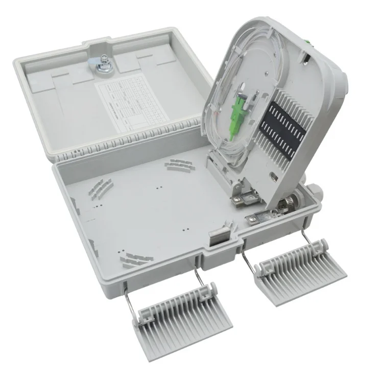 16 Cores Outdoor Fiber Distribution Box with SC Connector, ABS+PC IP65 FTTx Terminal Box