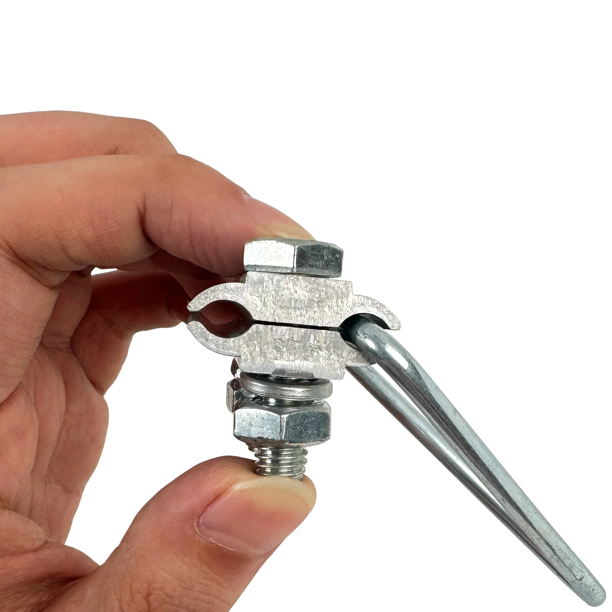 Fiber Optic Cable Pole Mounting Bracket Tension Clamp Hook  Fiber Optic Hoop Fastening Ret
