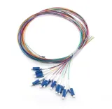 Fiber Optic Bundle Pigtail LC/UPC Connector 12 Color 0.9mm SM FTTH Pigtail