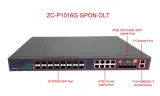 ZC-P1016G 1U Height Optical Line Termination Equipment 16-GPON Port 8*GE(RJ45)+4*GE(SFP)/1