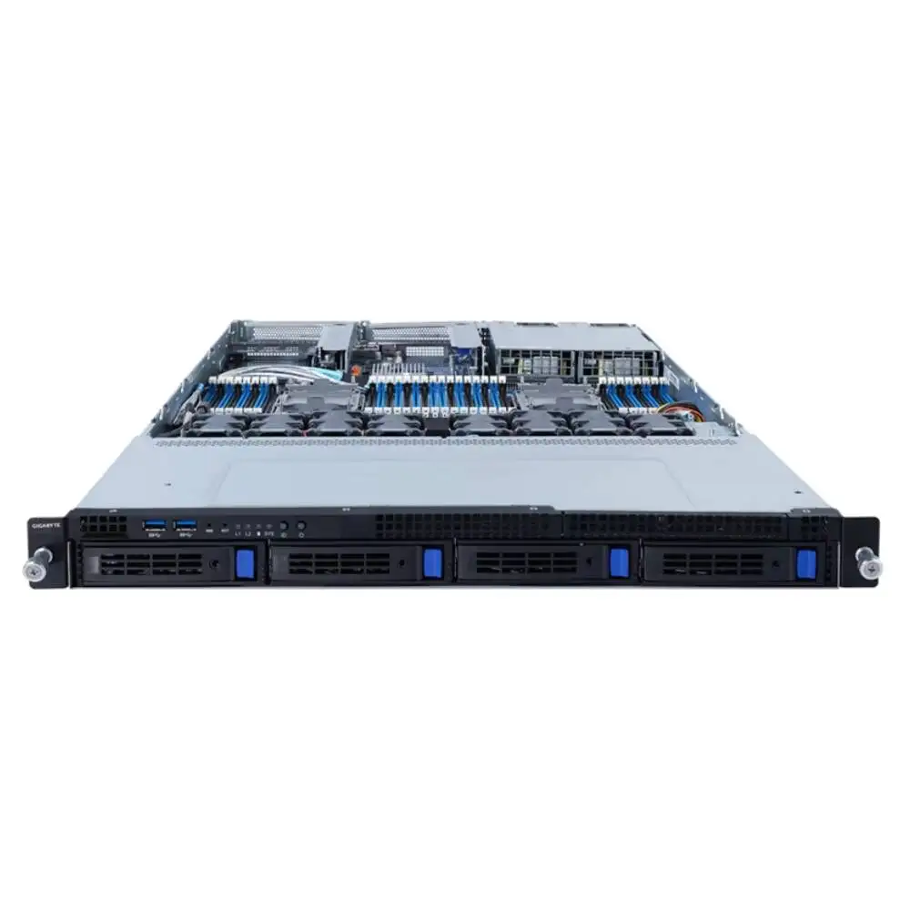 Hot Sale Gigabyte R182-340 1U Rack with 3rd Gen Intel Xeon Scalable Processor 4-Bay SATA/S