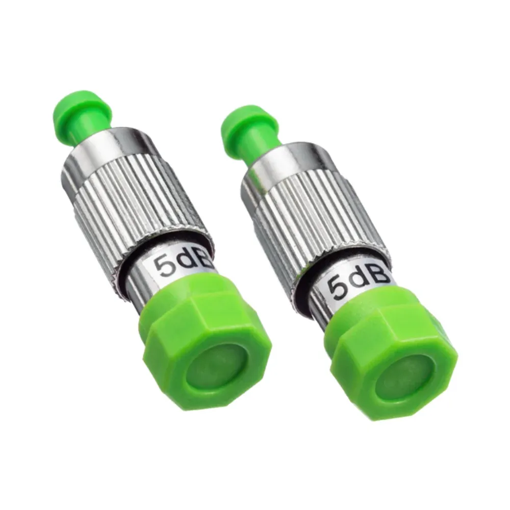 Optical FC/APC Fiber Optic Attenuator 0-30dB Fixed Attenuator with Flange Head Male Female