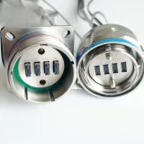 GYM Series High-Density Waterproof Circular Fiber Optic Connector MT Interface| FTTX Solut