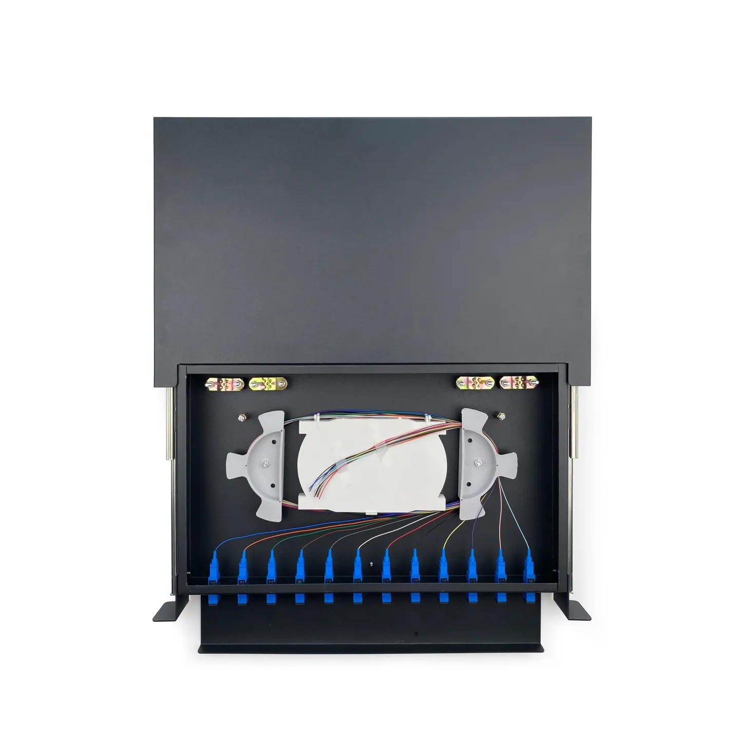 Fiber Patch Panel FTTH Wall Mounted Sc/FC/St/LC APC/Upc Distribution Frame Fiber Optic Pat