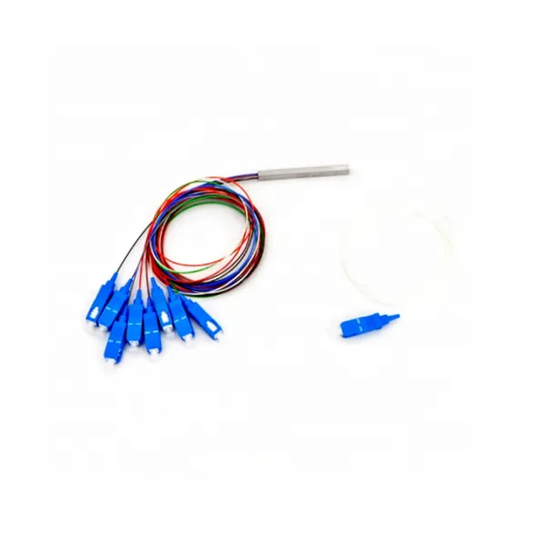 1x8 PLC Splitter Single Mode SM Mini Type Fiber Optic PLC Splitter with SC/UPC Connector f
