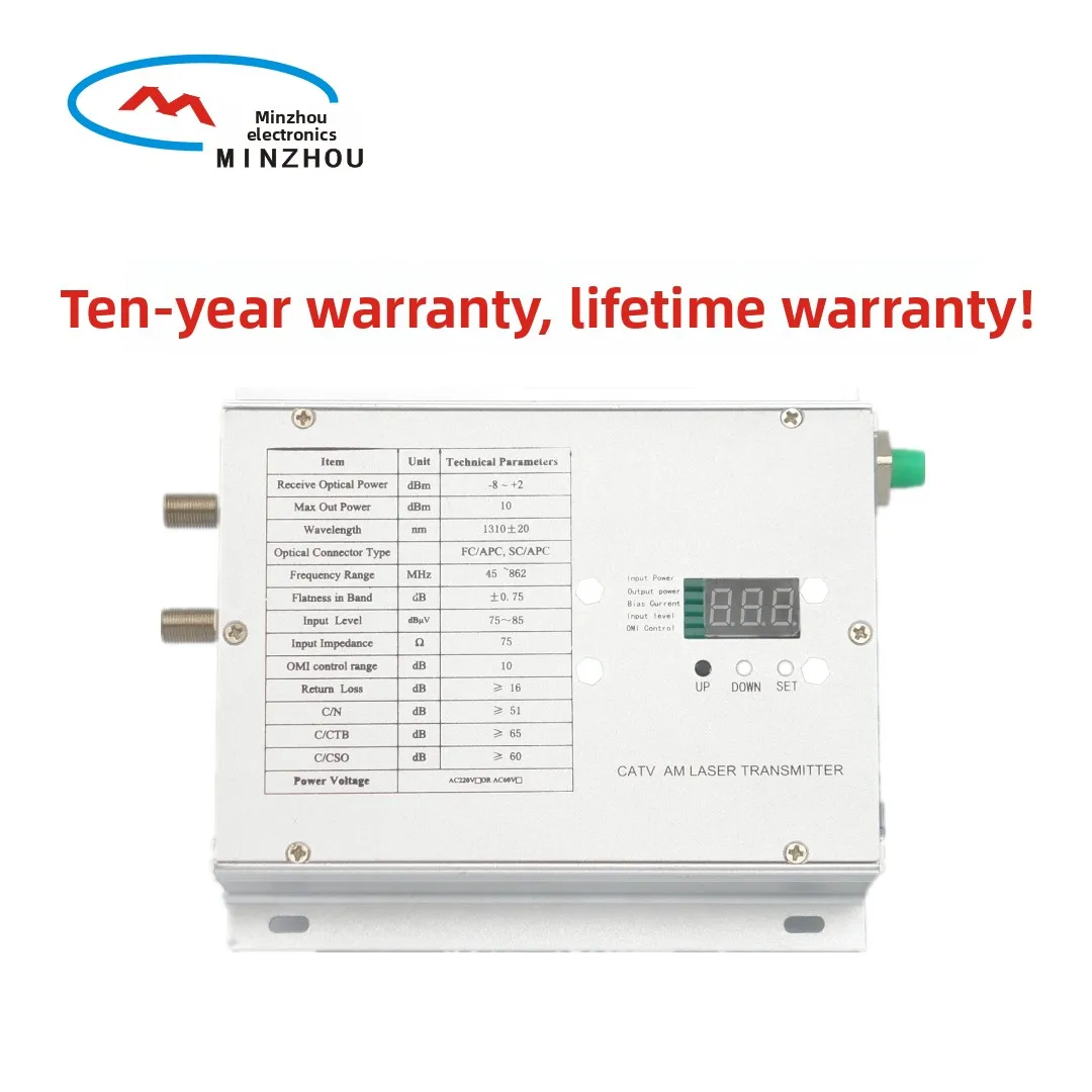 1310/1550nm Cable Digital TV Fiber Optic Transmitter CATV HD Digital DTMB China-boxintelecom