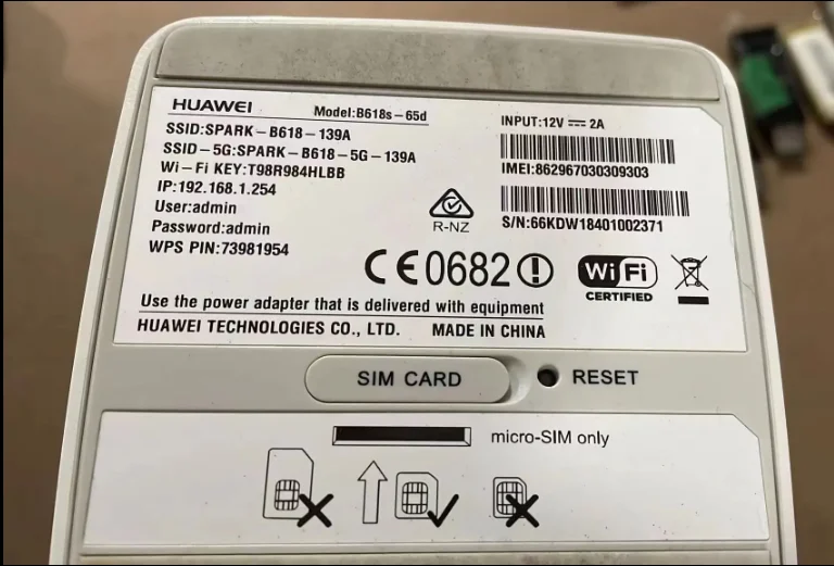 B618S-65D for HW router SPARK-B618-139A