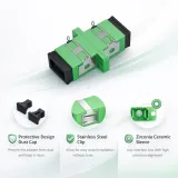 Shrapnel Adapter SC Simplex OS2 MM OM3 OM4 Fiber Optic Adapter Coupler with Flange  High P