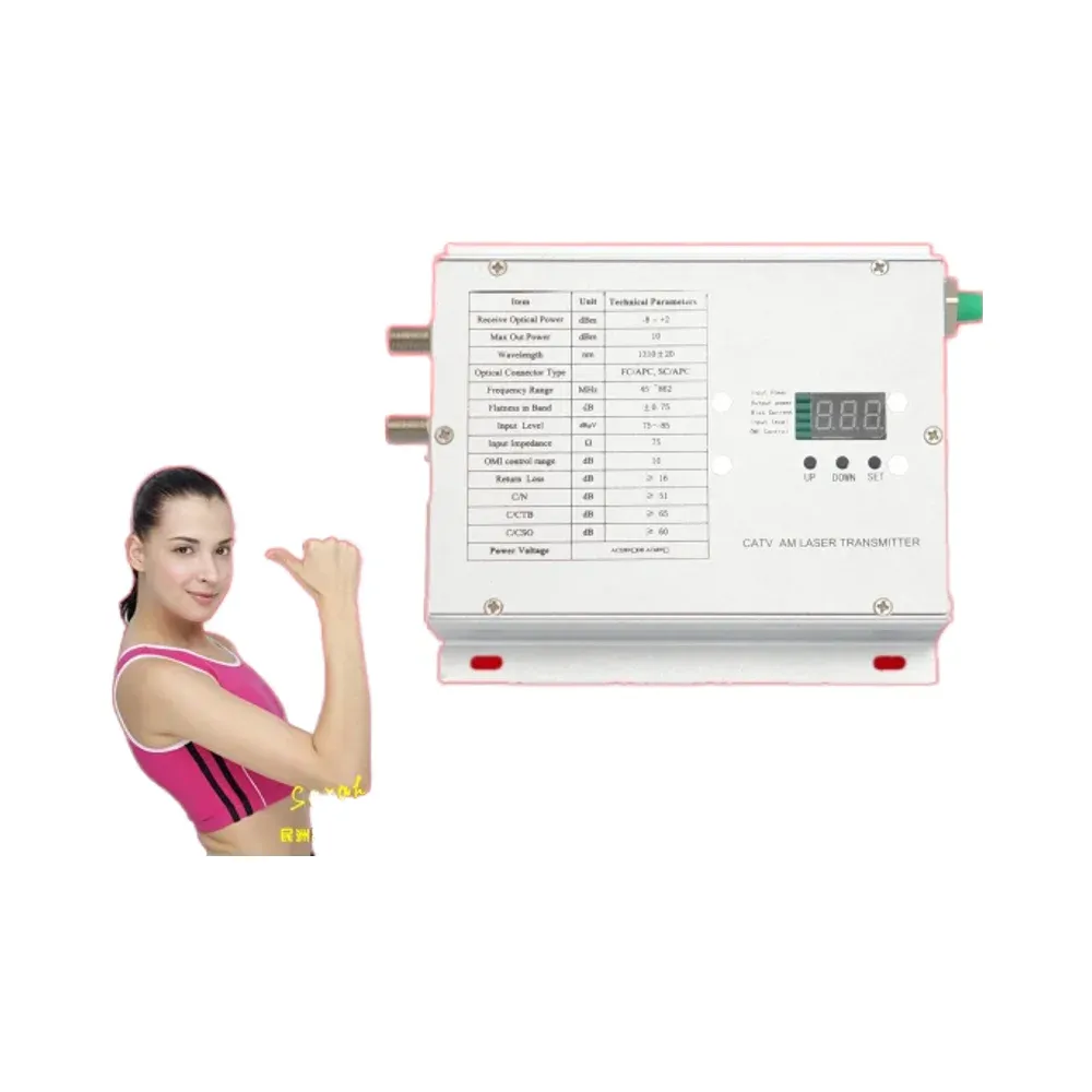 1310/1550nm Cable Digital TV Fiber Optic Transmitter CATV HD Digital DTMB China-boxintelecom