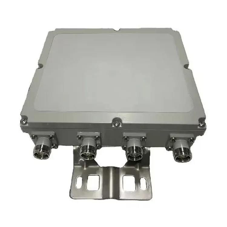 Low PIM Quad Band Combiner IP67 4.3-10 Female RF Cavity Combiner Filter Wall Pole Mounting