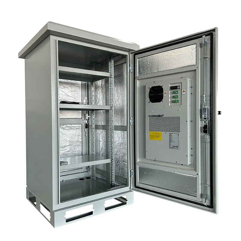 Outdoor Network Communication Equipment Cabinet Aluminum Steel IP55 Protection Level Integrated Base Station-boxintelecom