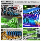SIMPLEX 9/125um LSZH White 1m SC/UPC Fiber Jumper Optical Patch Cord SC Fiber Optic Patch 