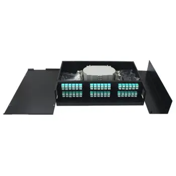 2U Rack Mount Fiber Optic Enclosure 48 Ports 144F SC/UPC Fiber Optic Patch Panel Cassette