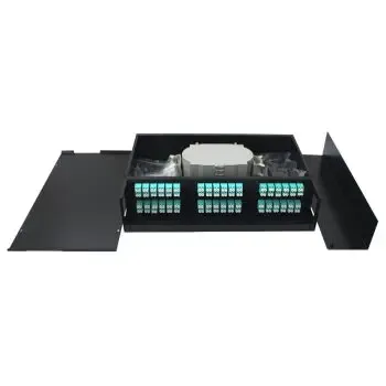 2U Rack Mount Fiber Optic Enclosure 48 Ports 144F SC/UPC Fiber Optic Patch Panel Cassette