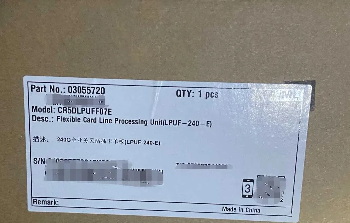 NE40E LPUF-240 03055720 Flexible Card Line Processing Unit LPUF-240-E CR5DLPUFF07E-boxintelecom