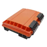 Orange ABS PC Fiber Optic Distribution Box, 16 SC Ports FTTH Indoor Flame-Retardant Enclos