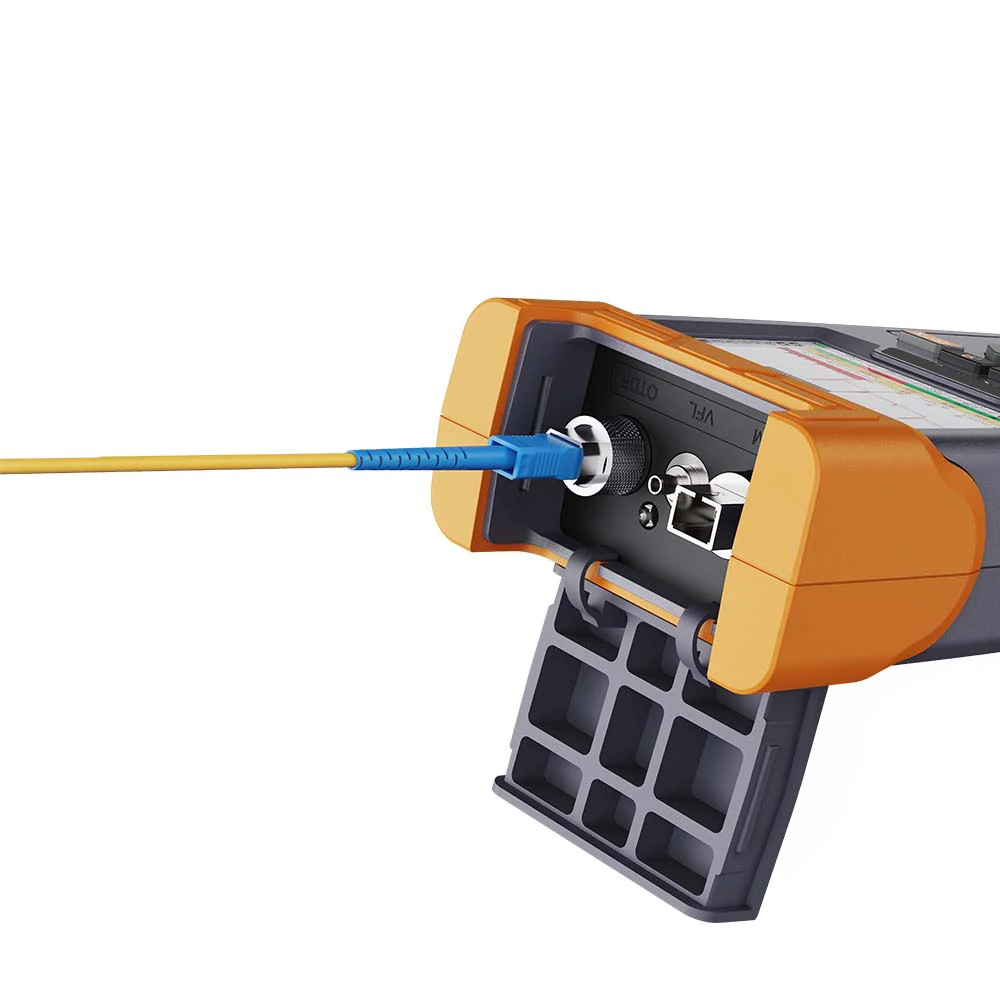 Komshine Mini OTDR Q55 Optical Time-Domain Reflectometer Fiber Optic Tester Handheld OTDR Tester with Power Meter Light Power-boxintelecom