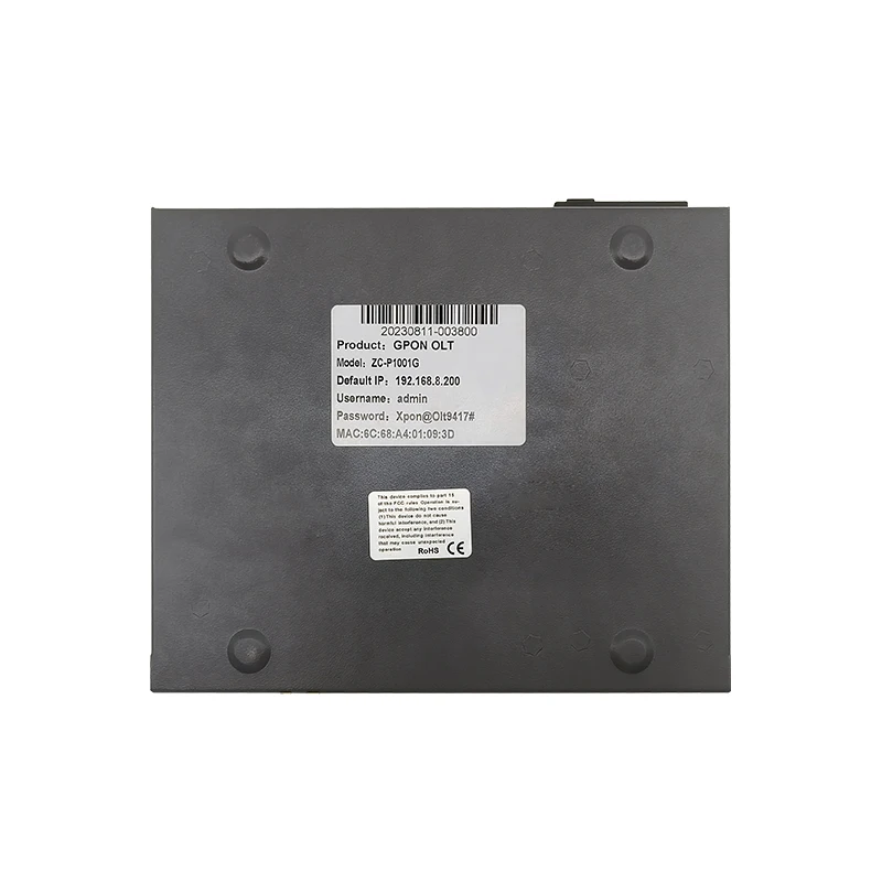 ZC-P1001G 1 Port GPON OLT Capable of Transmitting Data-boxintelecom