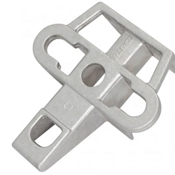 Optical Aluminum Alloy Mounting  Adss Cable Upb Clamp Upb Aluminium Universal Pole Bracket