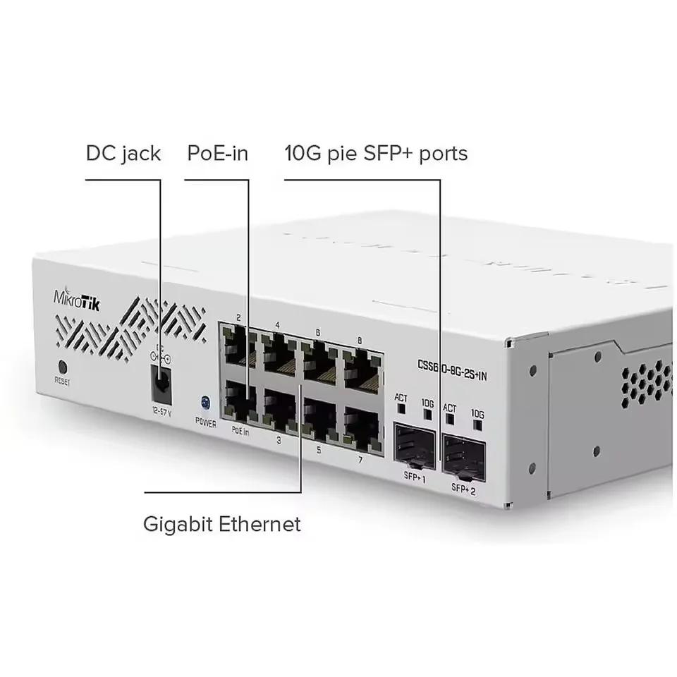 CSS610-8G-2S+IN Eight 1G Ethernet Ports and Two SFP+ Ports for 10G Fiber Connectivity-boxintelecom