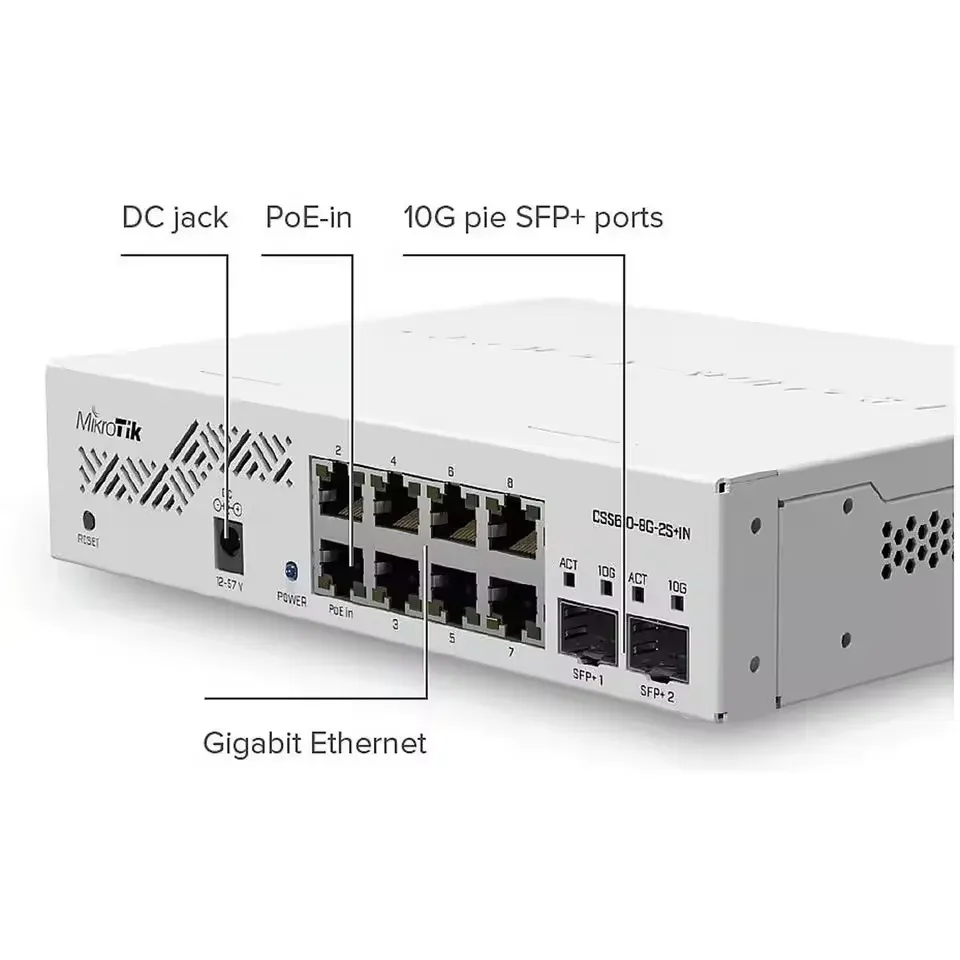 CSS610-8G-2S+IN Eight 1G Ethernet Ports and Two SFP+ Ports for 10G Fiber Connectivity-boxintelecom
