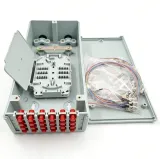 24 Core Plastic Fiber Optic Splice Terminal Box ABS Outdoor FTTH Distribution Closure Comp