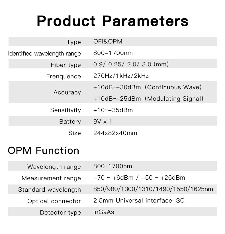 KFl-35 Metal Material Optical Fiber signal Identifier Live Fiber Identifier Detector Fiber Traffic Tester
