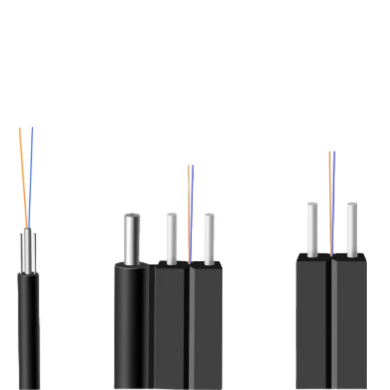 GJYXCH GJYXFCH 1 24 Core Indoor & Outdoor Optical Fiber Cable G657A1 A2 Self-Support Fig 82.0x5.2mm FTTH Drop Cable Feeder Cable-boxintelecom