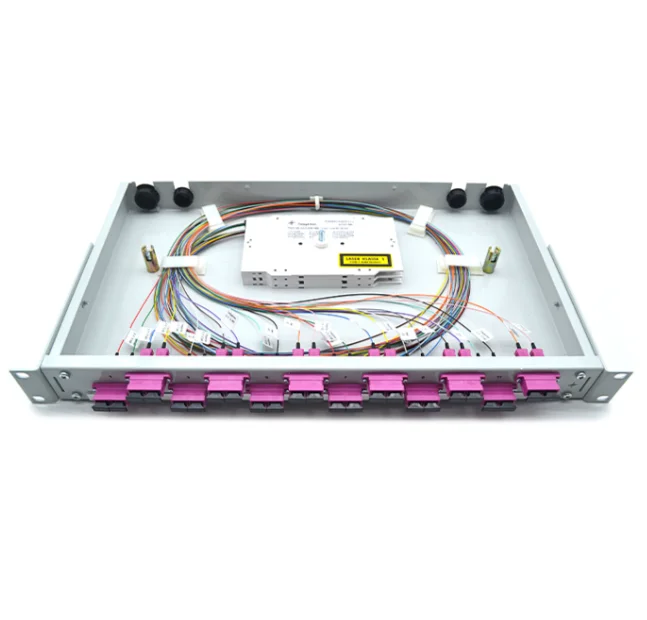 19" Rack-Mount Optical Distribution Frame, 24-Core Fiber Termination Box for SC/LC/FC/ST, Steel ODF for Data Centers-boxintelecom