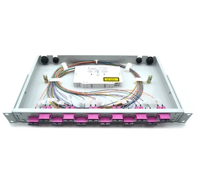 19" Rack-Mount Optical Distribution Frame, 24-Core Fiber Termination Box for SC/LC/FC/ST, Steel ODF for Data Centers-boxintelecom