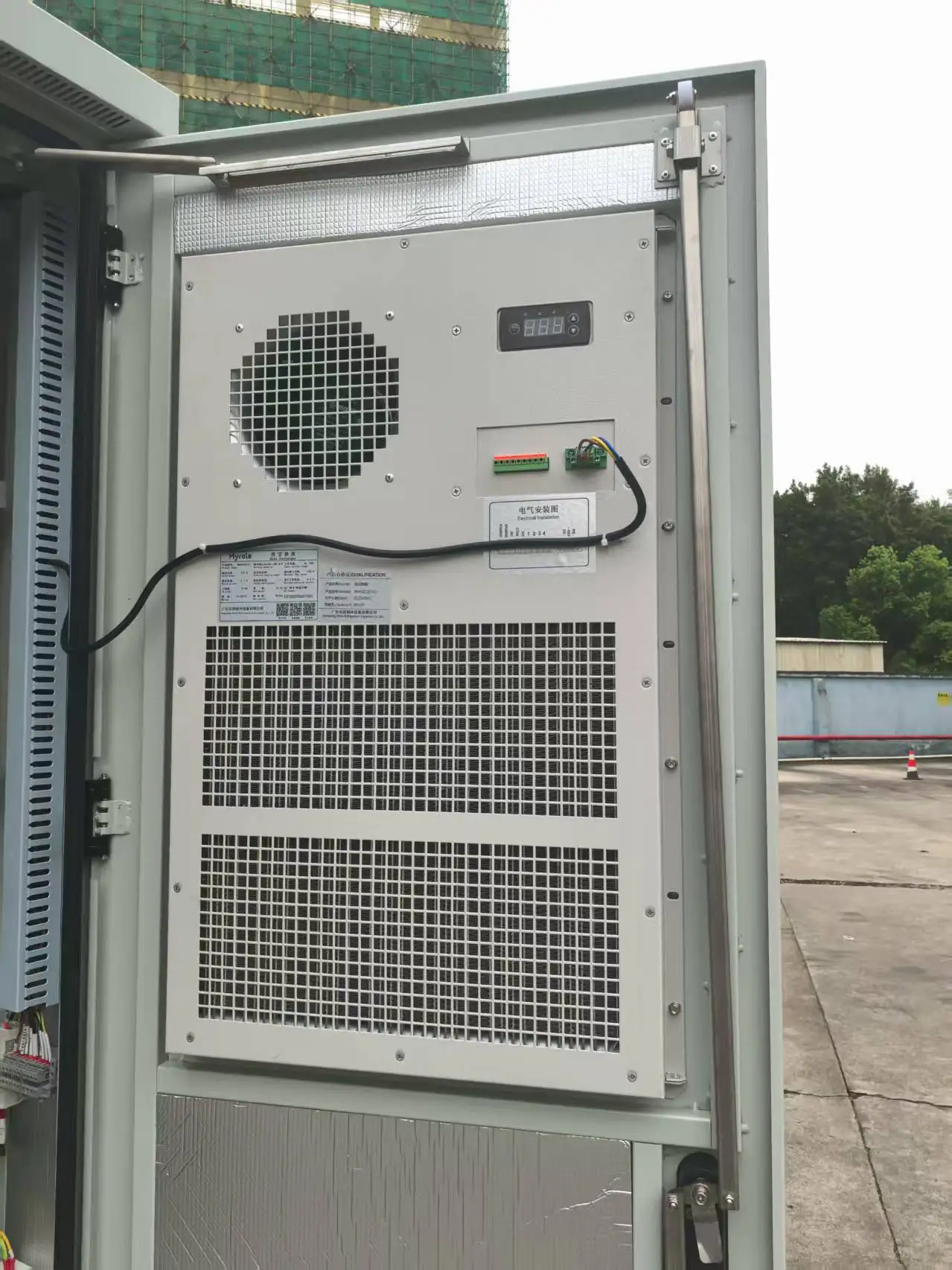 Outdoor Integrated Steel Cabinet IP56 Air Conditioner Electronics Instrument Enclosure 5G Communication Power Tower Base-boxintelecom