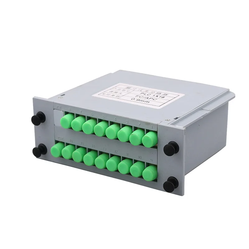 FC Series 1x8 / 1x16 Plug-in PLC Fiber Optic Splitter - Telecom Grade Singlemode Optical D