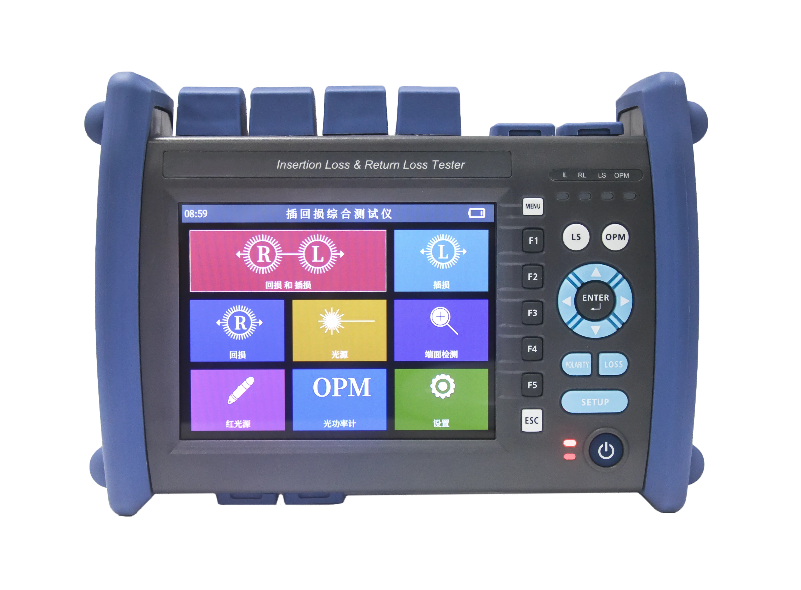 OTDR 1310/1550nm 37 35dB Fiber Optic Reflectometer Touch Screen VFL LS OPM Event Map Ethernet Cable Tester for FTTH GPRS-boxintelecom