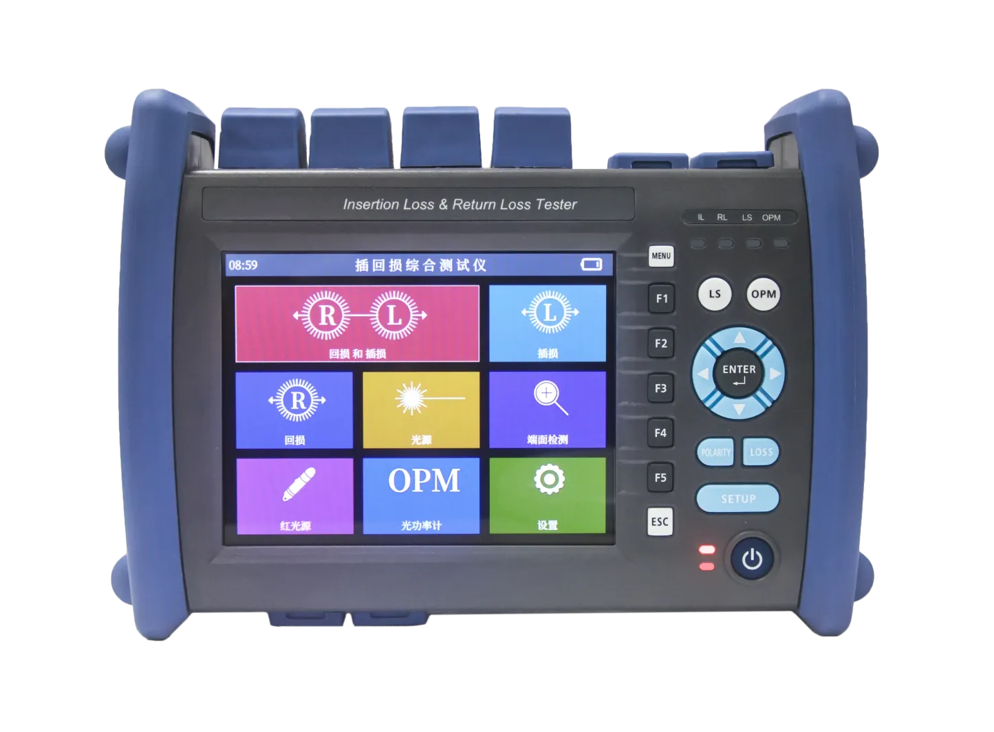 OTDR 1310/1550nm 37 35dB Fiber Optic Reflectometer Touch Screen VFL LS OPM Event Map Ethernet Cable Tester for FTTH GPRS-boxintelecom