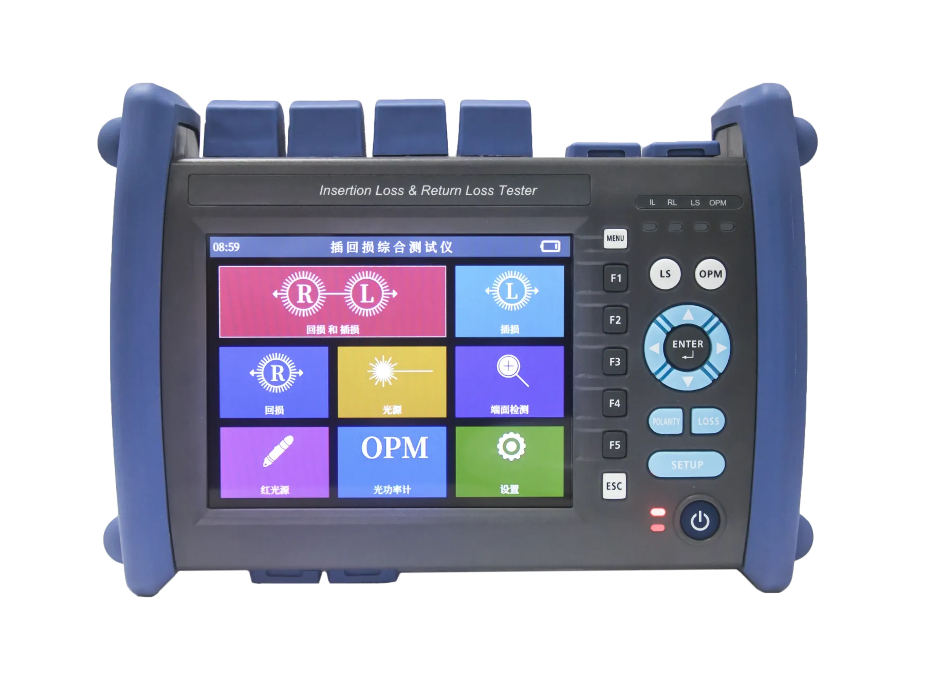 OTDR 1310/1550nm 37 35dB Fiber Optic Reflectometer Touch Screen VFL LS OPM Event Map Ethernet Cable Tester for FTTH GPRS-boxintelecom