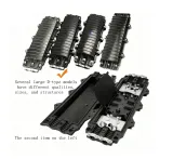 12/24 Core 2 in 2 Out Fiber Optic Splice Closure Waterproof Cable Joint Box for Outdoor Us