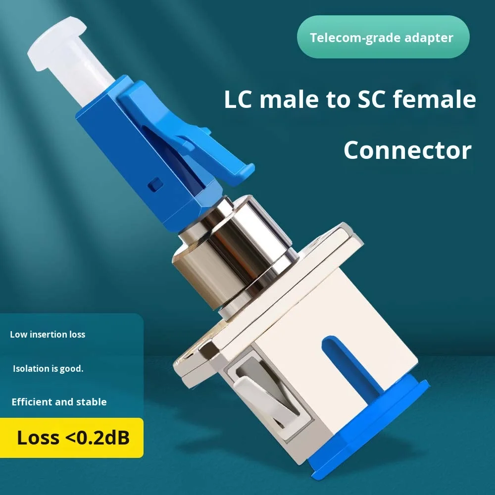 SURFIBER LC Male UPC Fiber Optic Adapter with SC Female Pigtail Connector FTTH Converter 1