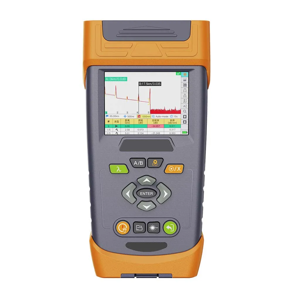 Komshine Mini OTDR Q55 Optical Time-Domain Reflectometer Fiber Optic Tester Handheld OTDR Tester with Power Meter Light Power-boxintelecom