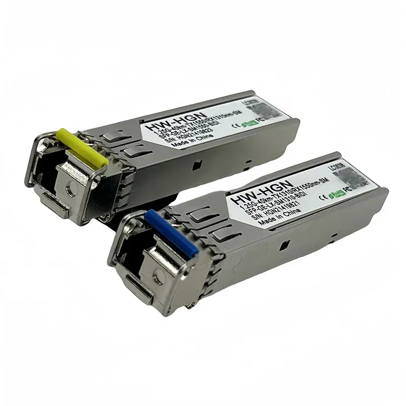 Transceiver 1.25G 40Km SFP Fiber Transceiver Module 1550nm 1310nm GE LX LC SM BIDI Original,Fiber Optic Transceiver-boxintelecom