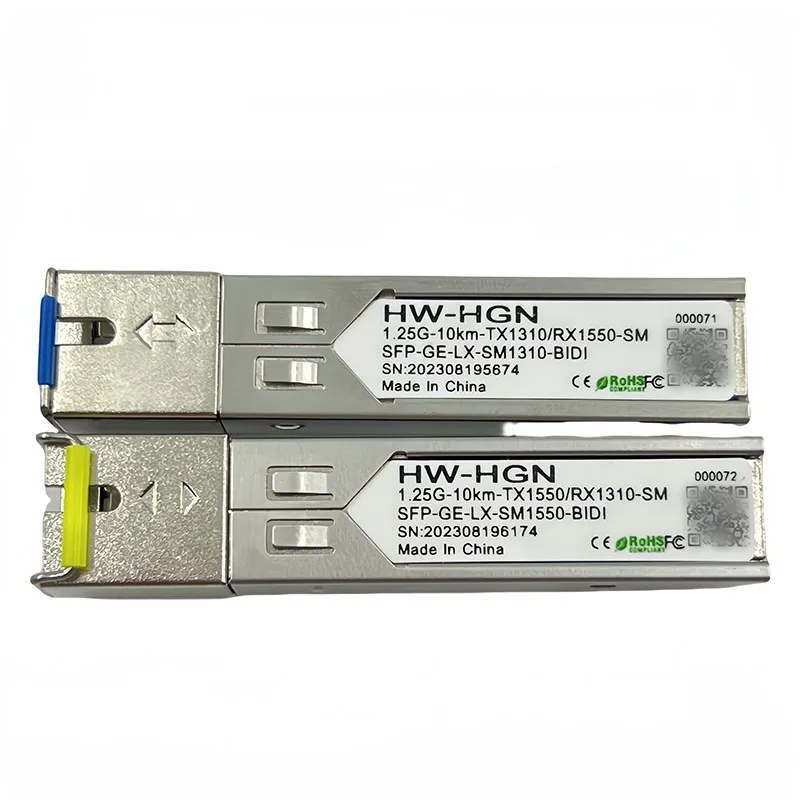 GE LX Custom 1.25G 10km Fiber Optic Transceiver with 1310nm 1550nm BiDi Connector Single Mode Optical Module-boxintelecom